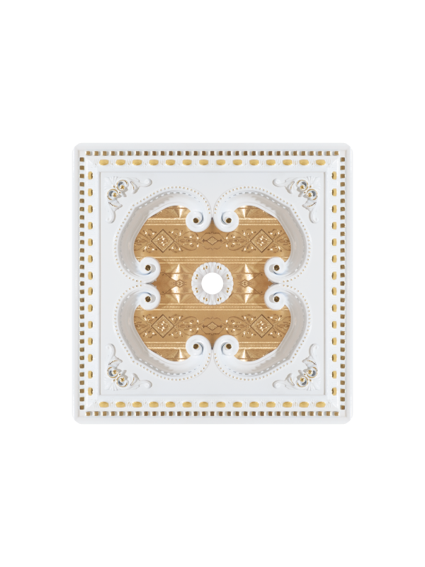 60*60 Kare Beyaz Altın Saray Tavan