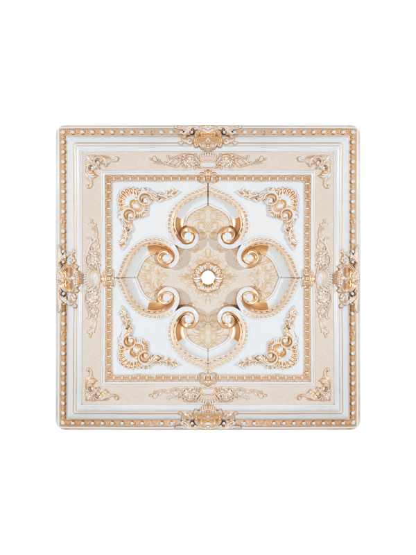 90*90 Kare  Bronz Saray Tavan