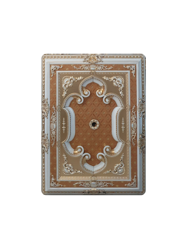 90*120  Dikdörtgen Bronz Saray Tavan 