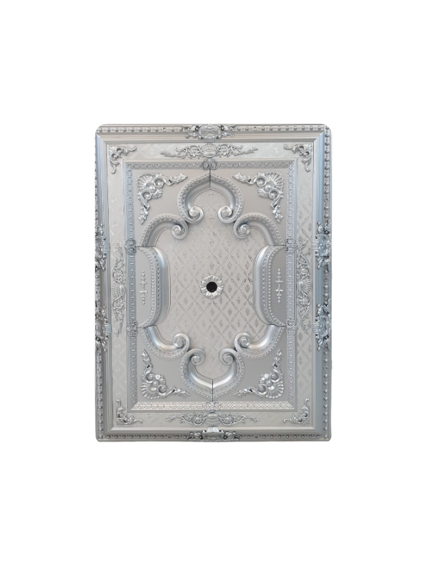 90*120  Dikdörtgen Gümüş Saray Tavan 