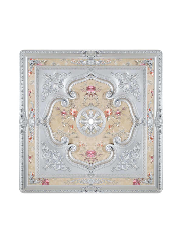 120*120 Kare Gümüş Saray Tavan